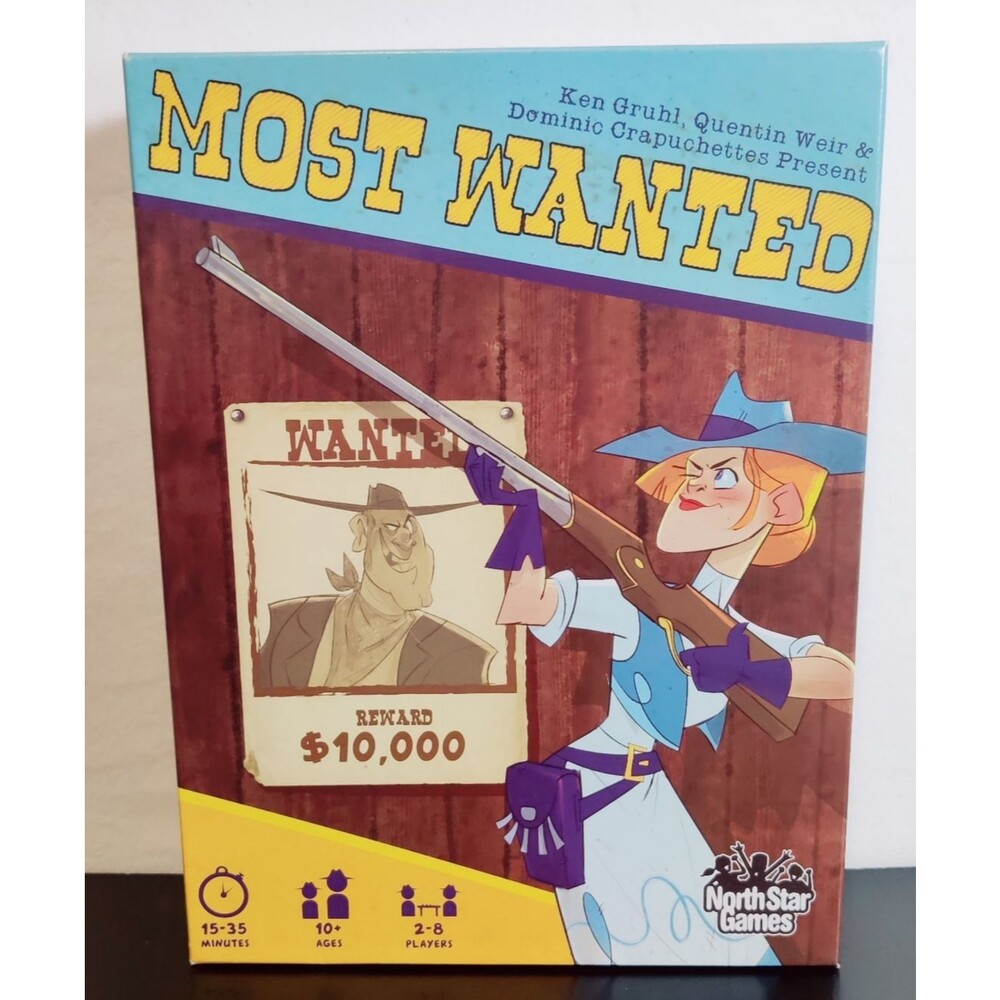 Board Game "Most Wanted" North Star Games Opened Box, Unused Contents NOB